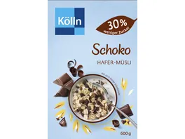 Koelln Schoko Hafer Muesli 30 weniger Zucker