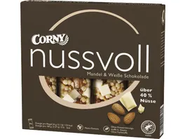 Corny Muesliriegel nussvoll Mandel Weisse Schokolade