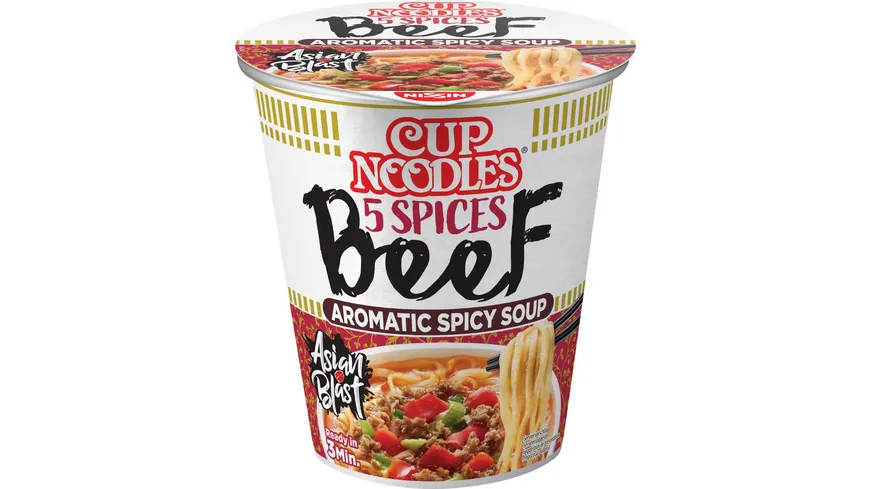 Nissin Cup Noodles 5 Spices Beef