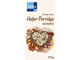 Koelln Cremig zartes Hafer Porridge Schoko 375g mit 22 feiner Schokolade