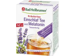 Einschlaf Tee mit Melatonin im Stick tassenfertig 10 Sticks a 1 0 g zur Verkuerzung der Einschlafzeit