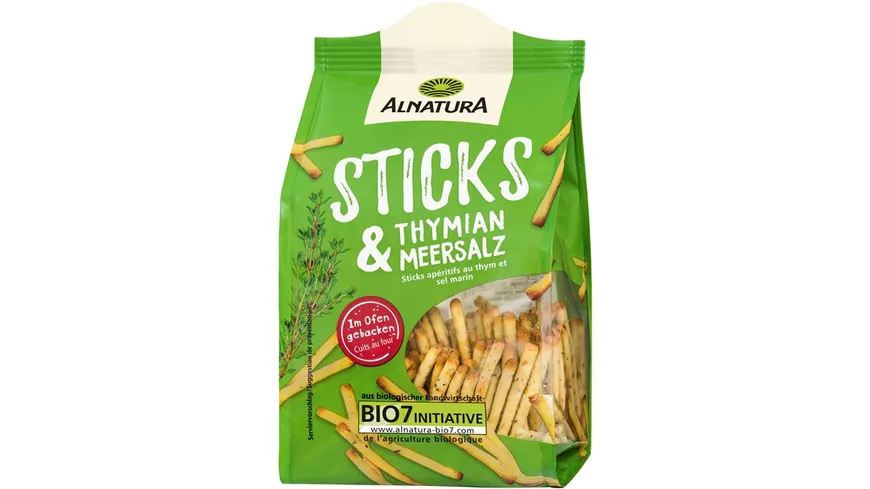 Alnatura Sticks Thymian + Meersalz 100G