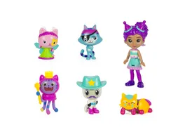 Gabby s Dollhouse Party Figuren Geschenkset Party Gabby mit 6 Katzen Figuren im festlichen Outfit