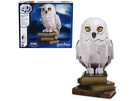 Spin Master 4D Build Harry Potter 3D Puzzle der beliebten Schnee Eule Hedwig aus hochwertigem Karton 118 Teile