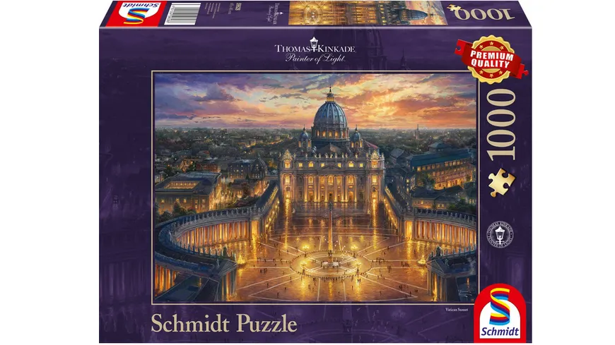Schmidt Spiele - Erwachsenenpuzzle - Vatikan, Thomas Kinkade, 1000 Teile