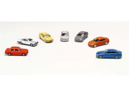 Herpa 076760 Set mit 7 Modellen 7 Generationen der BMW 3er Reihe