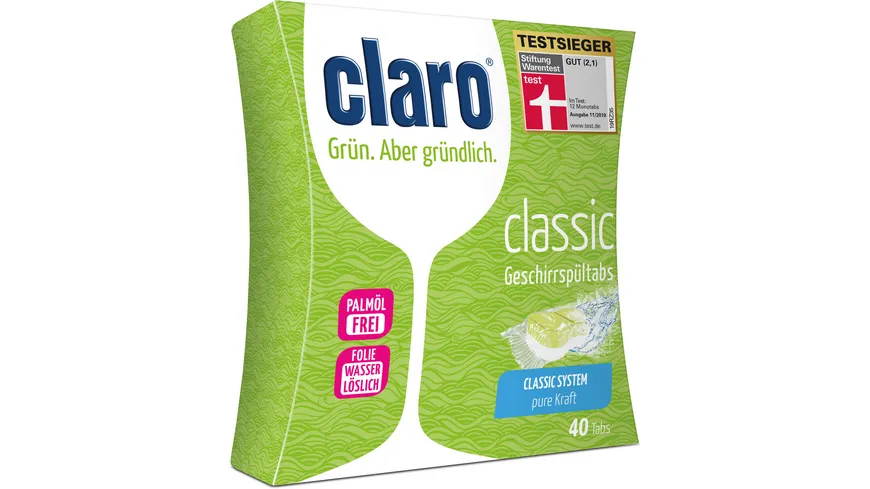 claro Geschirrspültabs ÖKO Classic