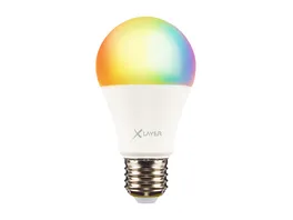 XLayer Smart Home WiFi LED E27 9 Watt Lampe Birne Mehrfarbig Dimmbar Warm und Kaltweiss