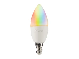 XLayer Smart Home WiFi LED E14 4 5 Watt Lampe Birne Mehrfarbig Dimmbar Warm und Kaltweiss