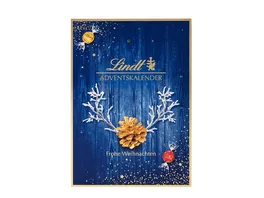 Lindt Mueller Gutschein Adventskalender blau