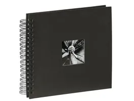 Hama Spiral Album Fine Art 28 x 24 cm 50 schwarze Seiten Schwarz