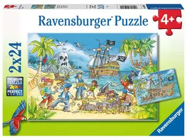 Ravensburger Puzzle Die Abenteuerinsel 2 x 24 Teile