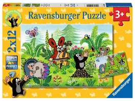 Ravensburger Puzzle Der Maulwurf Gartenparty mit Freunden 2 x 12 Teile
