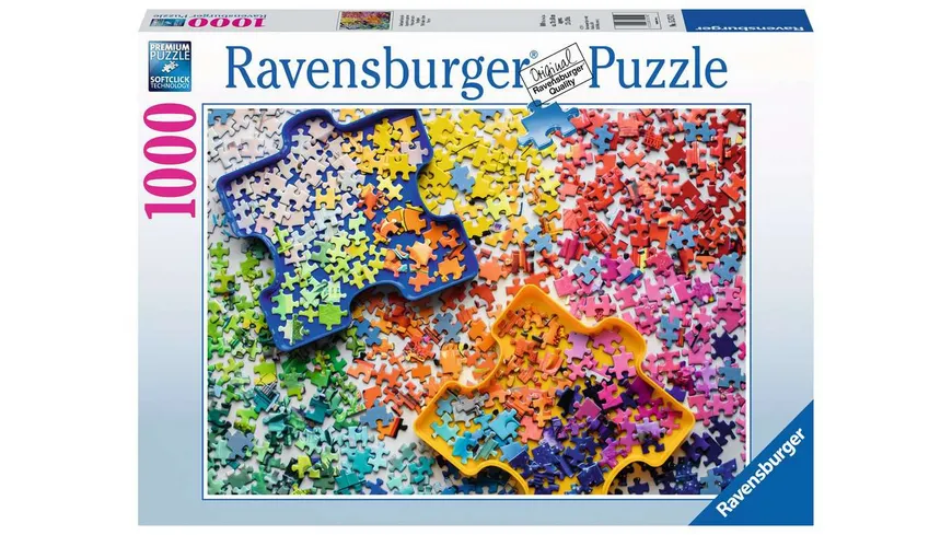 Ravensburger Puzzle - Viele bunte Puzzleteile - 1000 Teile