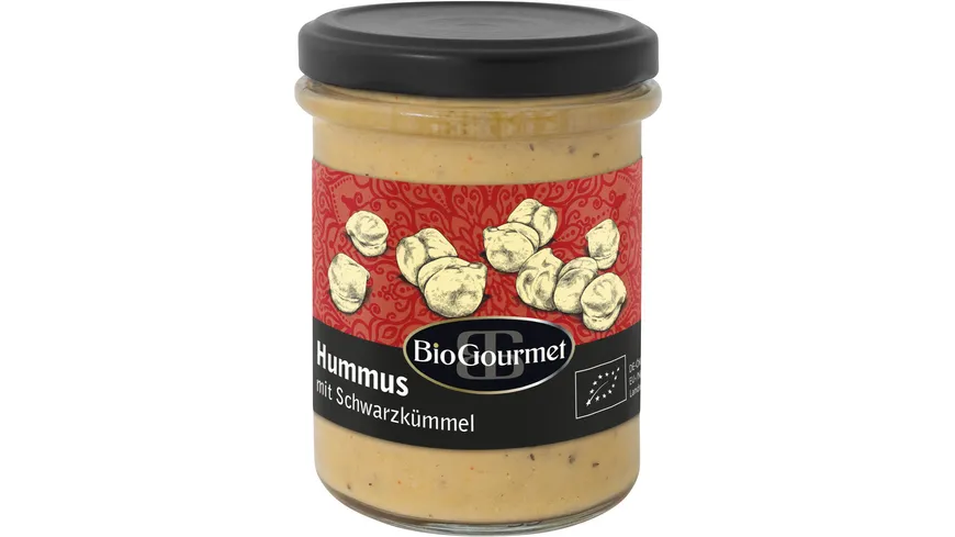 BioGourmet Hummus mit Schwarzkümmel