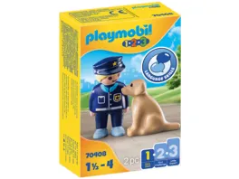 PLAYMOBIL 70408 Polizist mit Hund