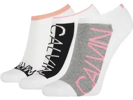 Calvin Klein Damen Sneaker Socken No Show Jeans Athleisure 3er Pack