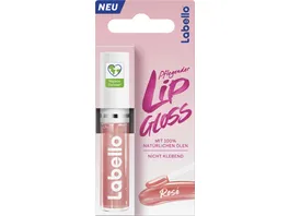 Labello Pflegender Lip Gloss Rose 4 8gr 5 5ml