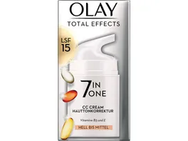 Olay TOTAL EFFECTS Tagescreme CC LSF 15 hellere bis mittlere Hauttypen