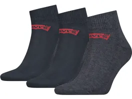 Levis Unisex Sneaker Socken Low Cut Batwing Logo 3er Pack