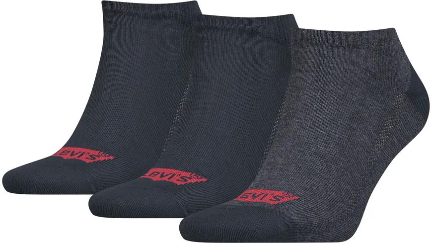 Levis Unisex Sneaker Socken Low Cut Batwing Logo 3er Pack