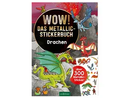 Wow Das Metallic Stickerbuch Drachen ueber 300 Metallic Sticker
