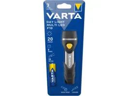 VARTA Day Light Multi LED F10 Taschenlampe mit 5 LEDs inkl 1x AA LONGLIFE Power Batterie