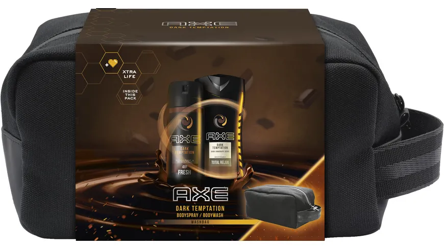 Axe Geschenkset Dark Temptation Bodyspray Duschgel Kulturtasche Online Bestellen Muller