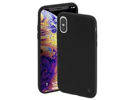 Hama Cover Finest Feel fuer Apple iPhone X Xs Schwarz
