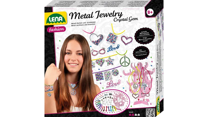 Lena - Metal Jewelry Crystal Gem mit Tattoo GRATIS Probe