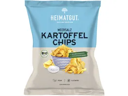 Heimatgut BIO Kartoffel Chips Meersalz 125g Nettoinhalt