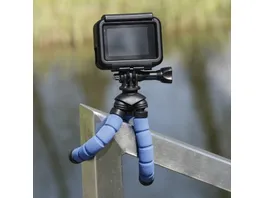 Hama Ministativ Flex fuer Smartphone und GoPro 14 cm Blau