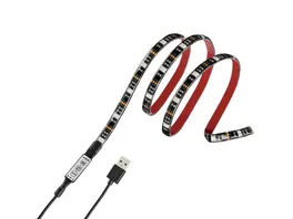 Hama USB LED Leuchtband mit integrierter Bedieneinheit RGB 1m