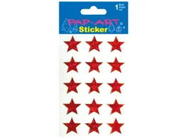 PAP ART Sticker Sterne gross rot Laser 1 Blatt