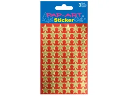 PAP ART Sticker Sterne klein gold Goldfolie 3 Blatt