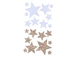 folia Moosgummi Glitter Sticker STERNE II