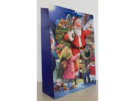 Geschenktuete Santa Kids gross 42x30x12cm