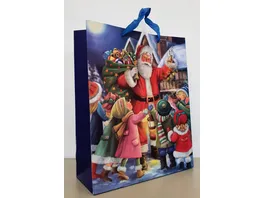 Geschenktuete Santa Kids mittel 32x10x26cm