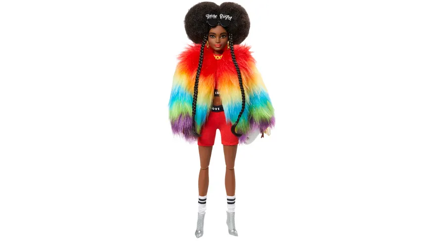 Barbie Extra Puppe mit Afro und Regenbogen-Jacke? 