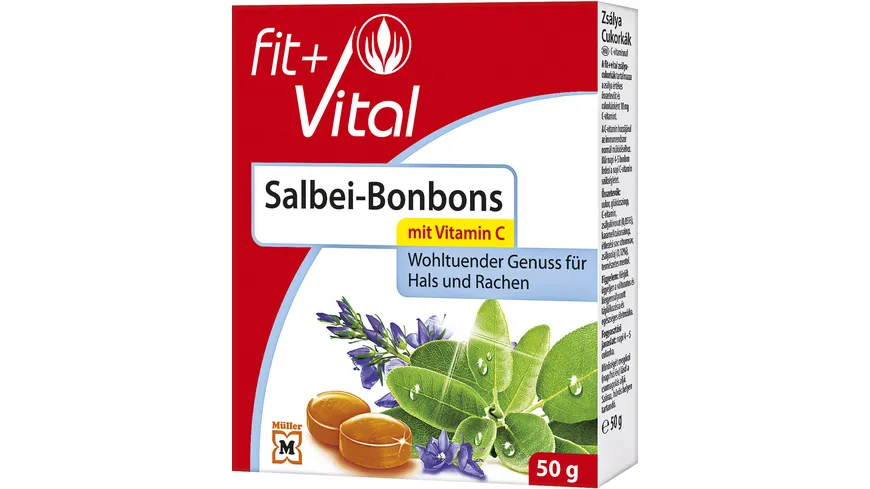 Fit + Vital Salbei-Bonbons mit Vitamin C