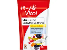 Fit Vital Streusuesse aus Erythrit und Stevia