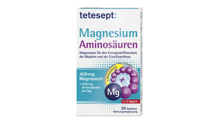 tetesept Magnesium Aminosäuren 30 Tabletten