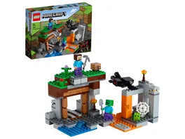 LEGO Minecraft 21166 Die verlassene Mine Set Zombiehoehle mit Figuren