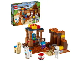 LEGO Minecraft 21167 Der Handelsplatz Set mit Minifiguren Spielzeug