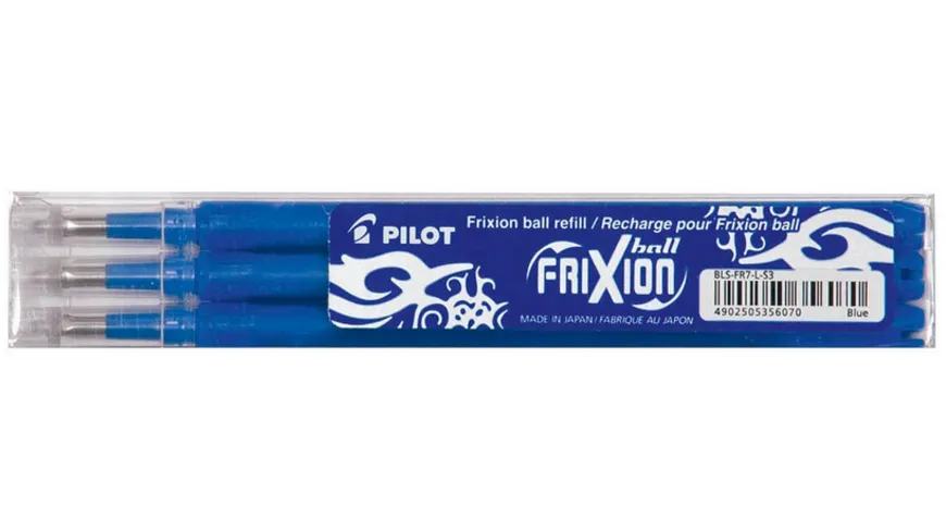 PILOT Tintenrollermine FRIXION Ball blau 3er 0,5mm