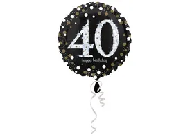 Amscan Sparkling Birthday 40 Folienballon S55