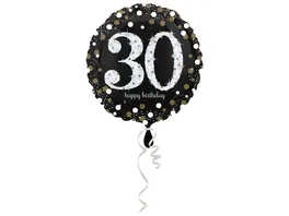 Amscan Sparkling Birthday 30 Folienballon S55