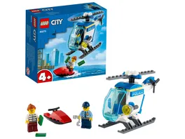 LEGO City 60275 Polizeihubschrauber Spielzeug Set fuer Kinder ab 4 Jahre