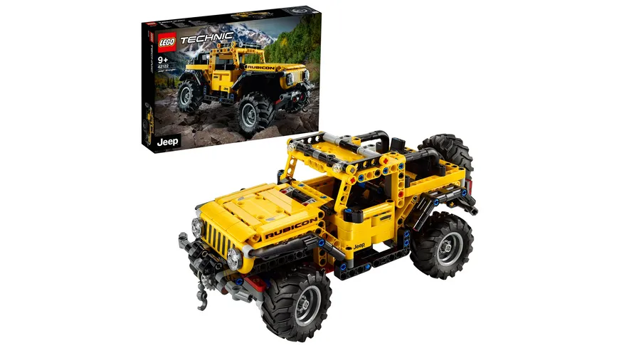 LEGO Technic 42122 Jeep Wrangler, 4x4-Spielzeugauto, Geländewagen