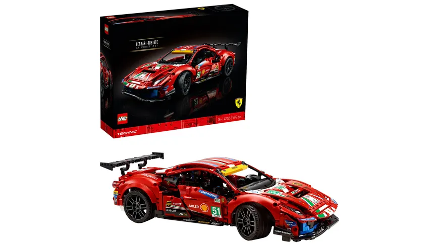LEGO 42125 Technic Ferrari 488 GTE “AF Corse #51”, Spielzeug